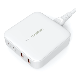 Choetech 4-port Laddare, 100W, vit