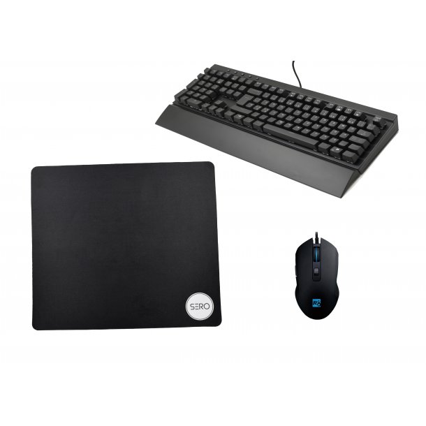 Gaming-set - Tangentbord, mus och musmatta
