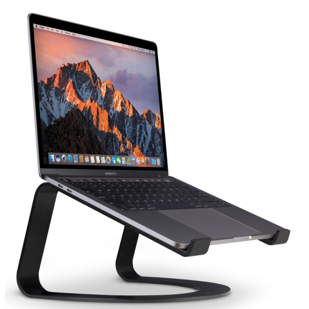 Twelve South Curve for MacBook, Matt Black | desktop stand for Apple notebooks