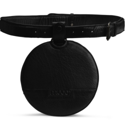 Muud Demi Bumbag - L&auml;der, Svart