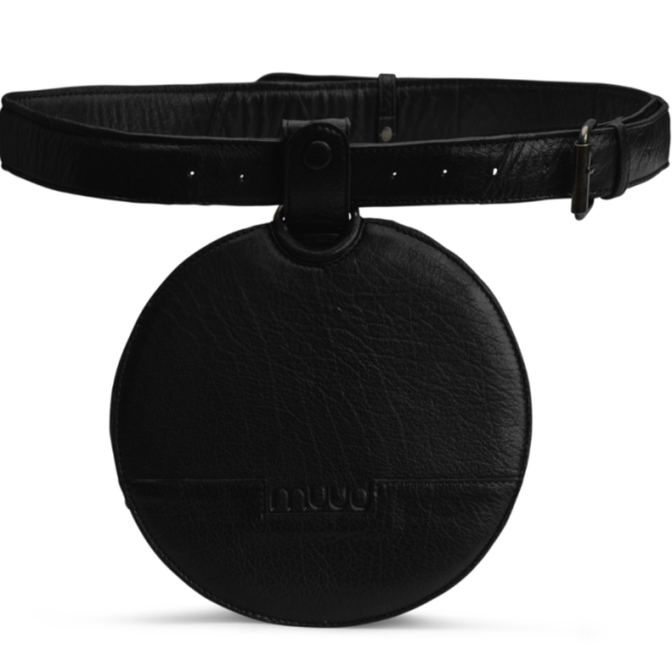 Muud Demi Bumbag - L&auml;der, Svart