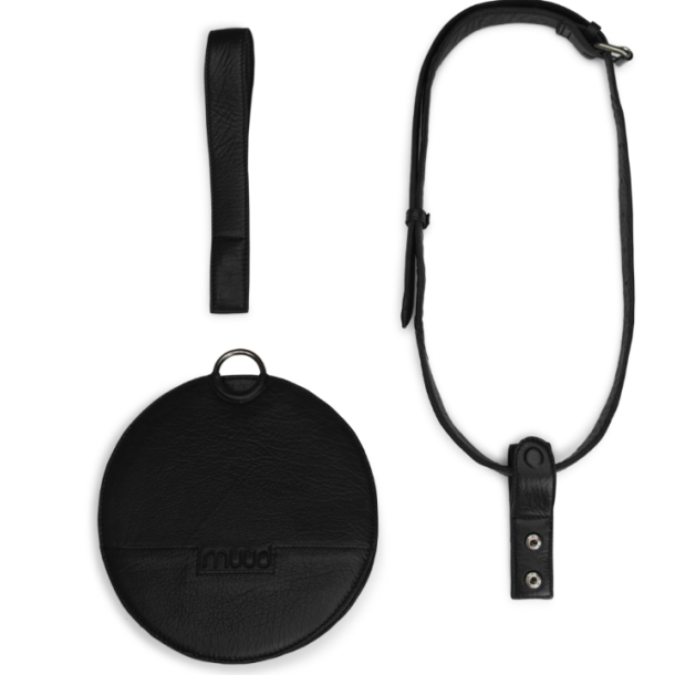 Muud Demi Bumbag - L&auml;der, Svart
