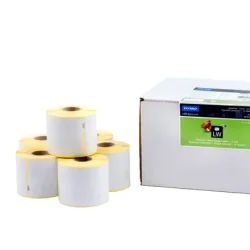 DYMO Fraktetiketter 54x101 mm, (12 rullar &aacute; 220 etiketter) - vit