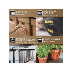 DYMO Tape D1 (45016) 12 mm (7 m) - svart/bl