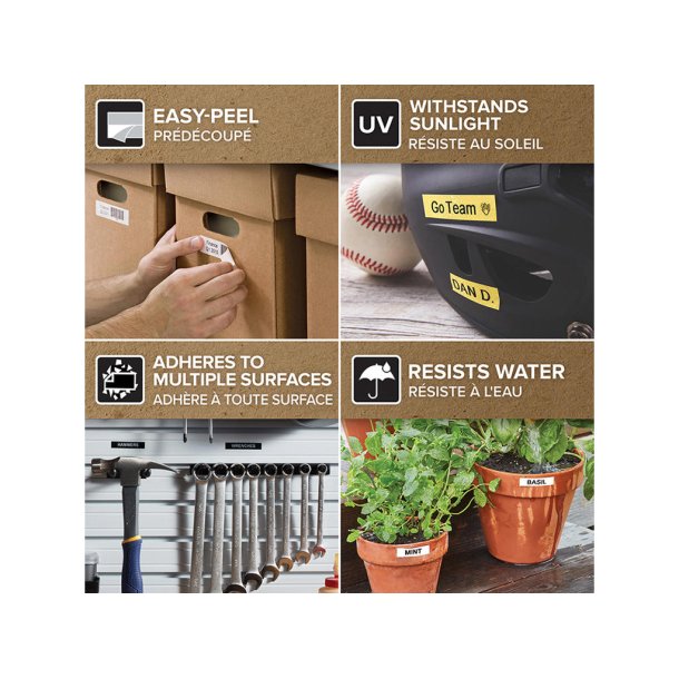 DYMO Tape D1 (45016) 12 mm (7 m) - svart/bl