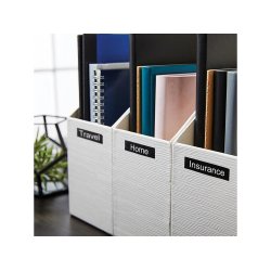 Dymo Tejp D1 12mmx7m vit/svart