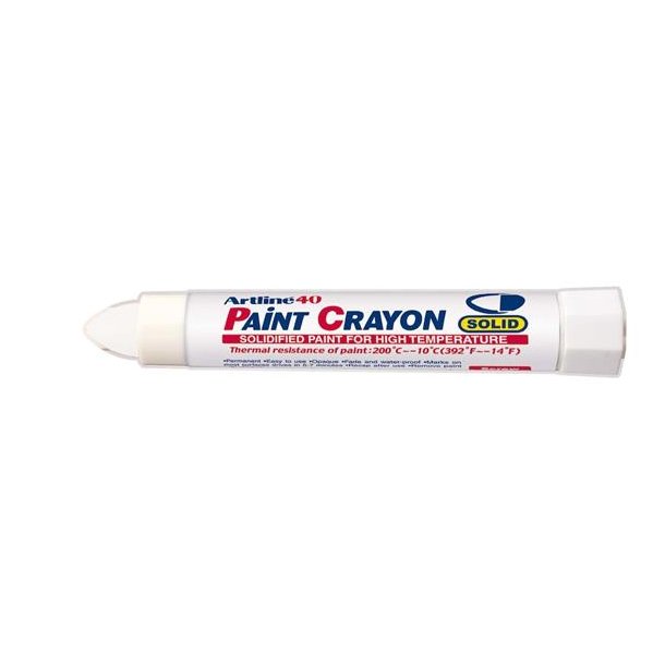Artline 40 Paint Crayon High temp vit, 12 st