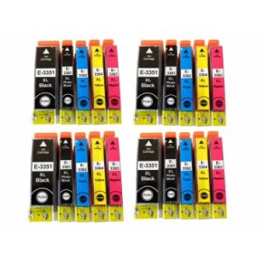 Pixojet bläckpatroner Epson 33XL - C13T33514022, 20 st. rabattpaket 296 ml
