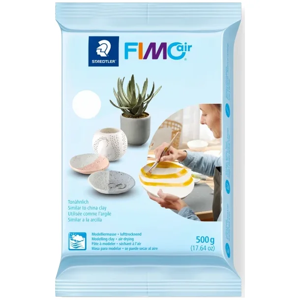 Staedtler FIMO modelleringsler Air 500g, hvid
