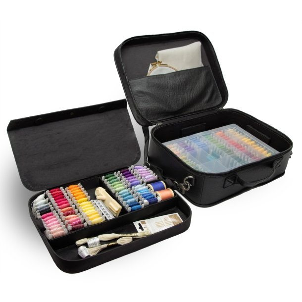 Muud Flora Organizer - L&auml;der, Svart