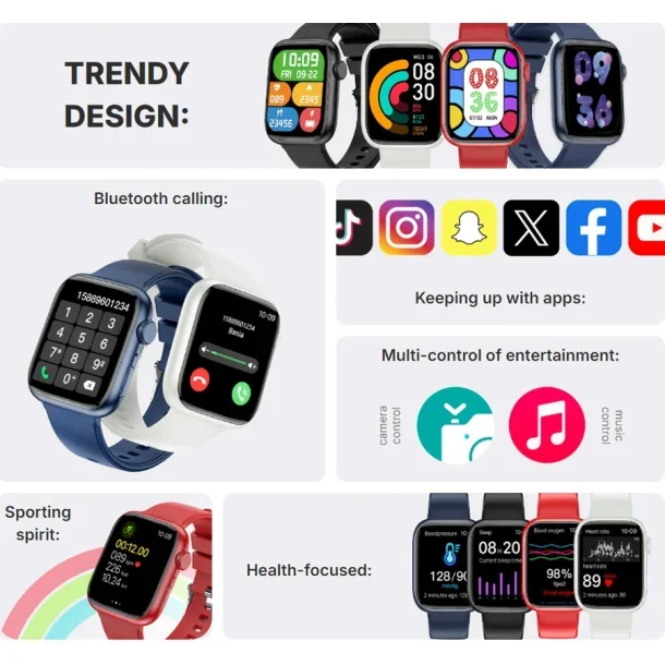 Forever IGo 3 JW-500 Smartwatch til Brn - Hvid