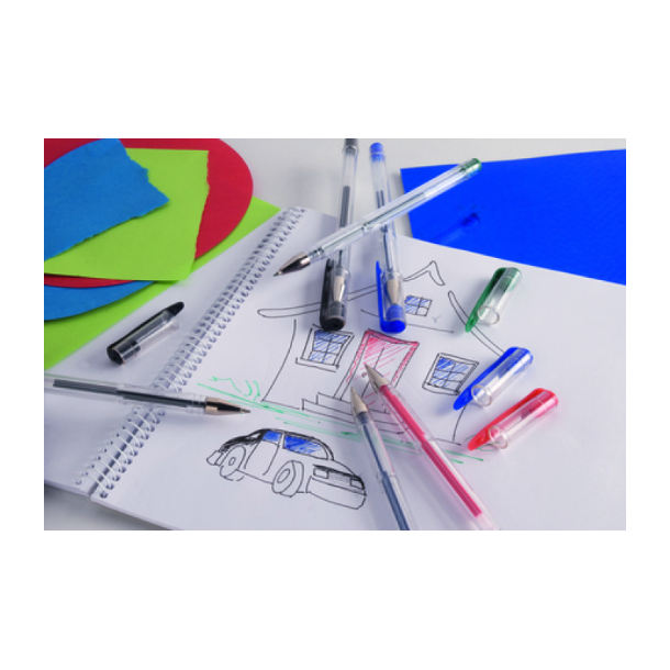 Creative Kids Gelpennor - 12 st, Neon