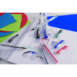 Creative Kids Gelbl&auml;ckpennor - 12 st, Glitter