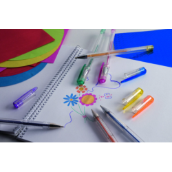 Creative Kids Gelbl&auml;ckpennor - 12 st, Glitter