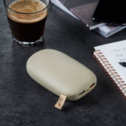 GreyLime Power Stone II 10400 mAh Powerbank - USB-C &amp; USB-A (Beige)