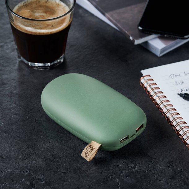 GreyLime Power Stone II 10400 mAh Powerbank - USB-C &amp; USB-A (Gr&ouml;n)