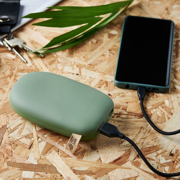 GreyLime Power Stone II 10400 mAh Powerbank - USB-C &amp; USB-A (Gr&ouml;n)