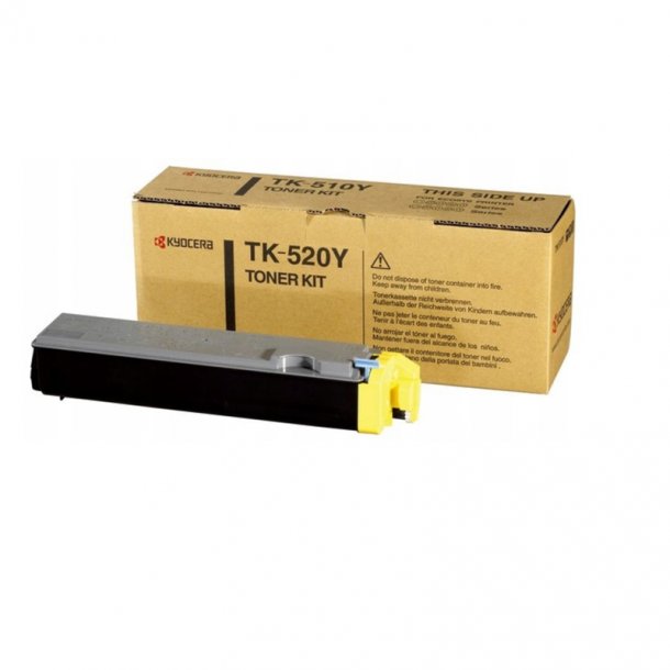 Kyocera TK 520 - 1T02HJAEU0 Toner Original Gul 4000 sider