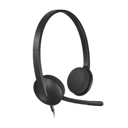 Logitech H390 USB-headset - Svart