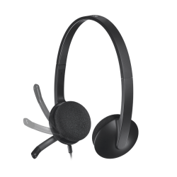 Logitech H390 USB-headset - Svart