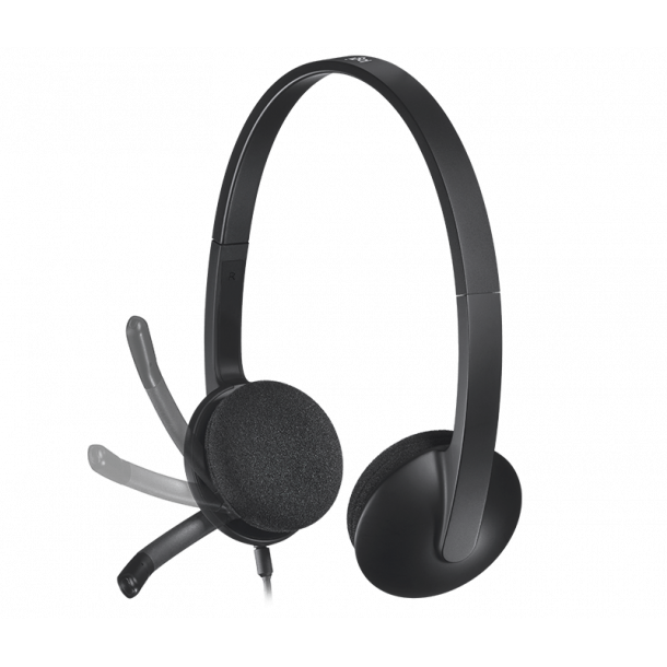 Logitech H390 USB-headset - Svart