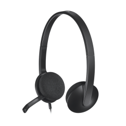 Logitech H390 USB-headset - Svart