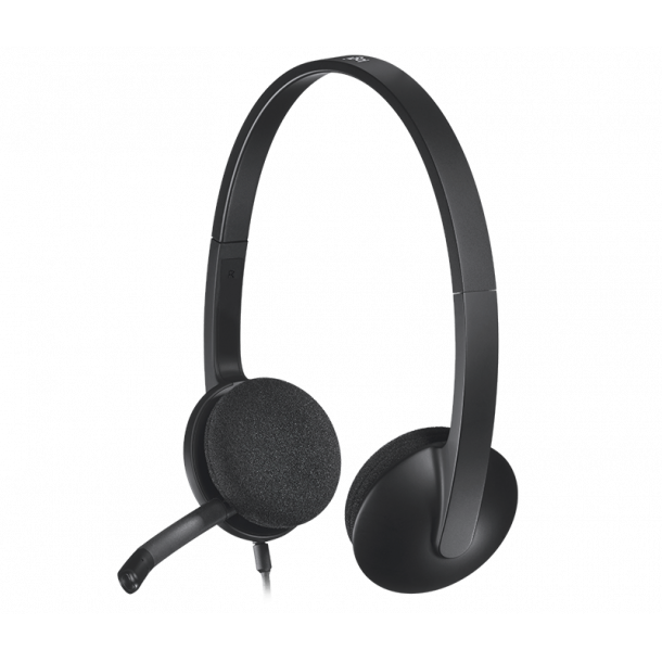 Logitech H390 USB-headset - Svart
