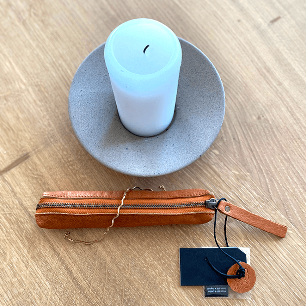 Muud Hee Etui f&ouml;r Virknlar/Pennfodral - L&auml;der, Whisky