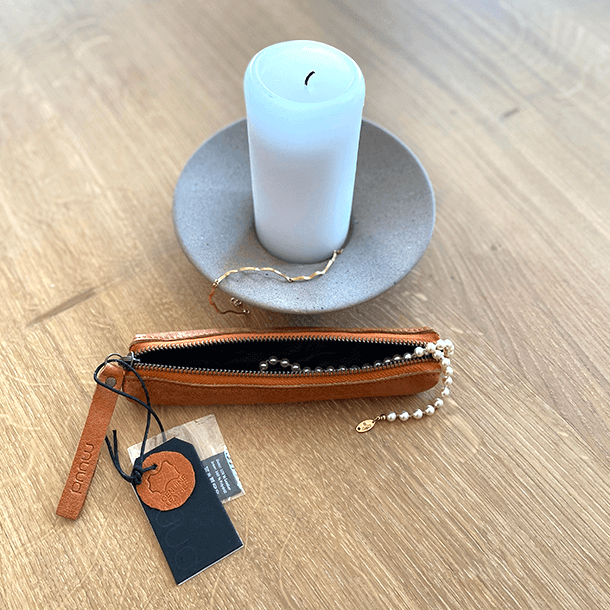 Muud Hee Etui f&ouml;r Virknlar/Pennfodral - L&auml;der, Whisky