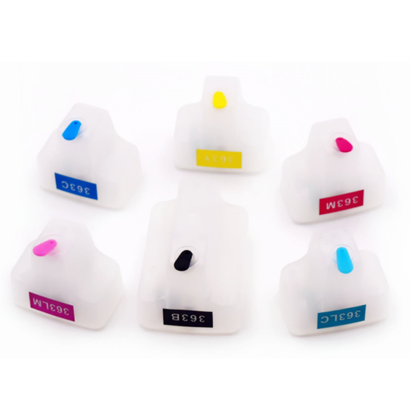 Kompatibel refill patronset HP 363 C8721 - C8775, 6-f&auml;rgad