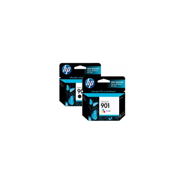 HP 901 XL combo pack 2 stk Original bl&auml;ckpatron ( 14 ml)