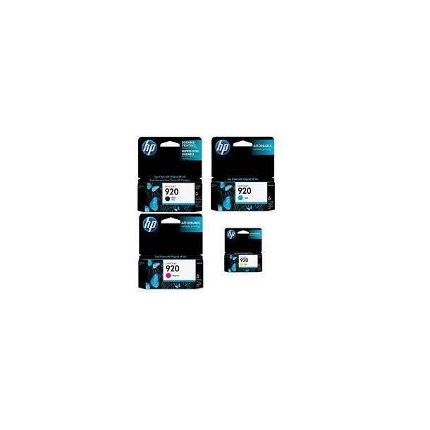 HP 920 XL combo pack 4 stk Original bl&auml;ckpatron (66 ml)