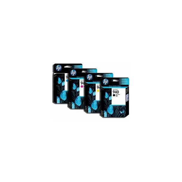 HP 940 XL combo pack 4 stk Original bl&auml;ckpatron (97 ml)