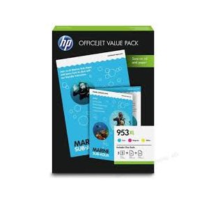 HP 953 XL Ink Cartridge Combo Pack 3 pcs - 1CC21AE Original