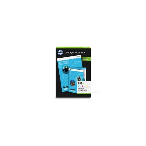 HP 953 XL blekkpatron combo pack 3 stk - 1CC21AE Original