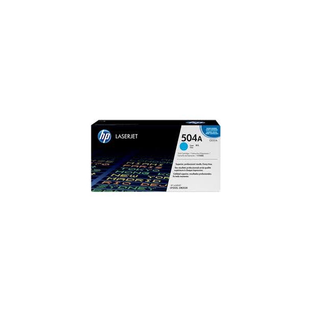 HP CE251A(HP504A) Lasertoner - CE251A Original - Cyan 7000 sider 