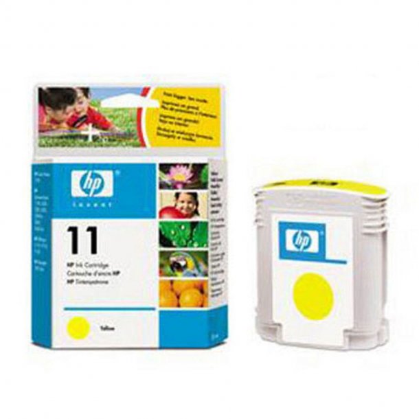HP 11 Y -C4838AE gul bl&auml;ckpatron, Original, 28ml