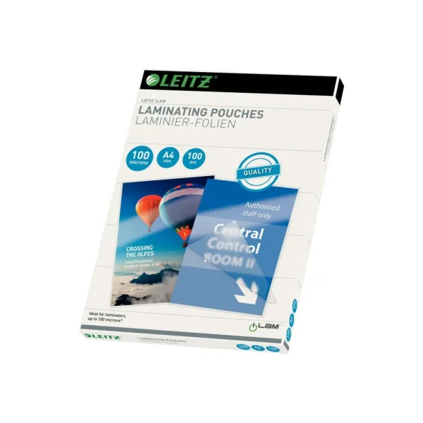 Leitz Lamineringsfickor glans 100my A4 (100 st)