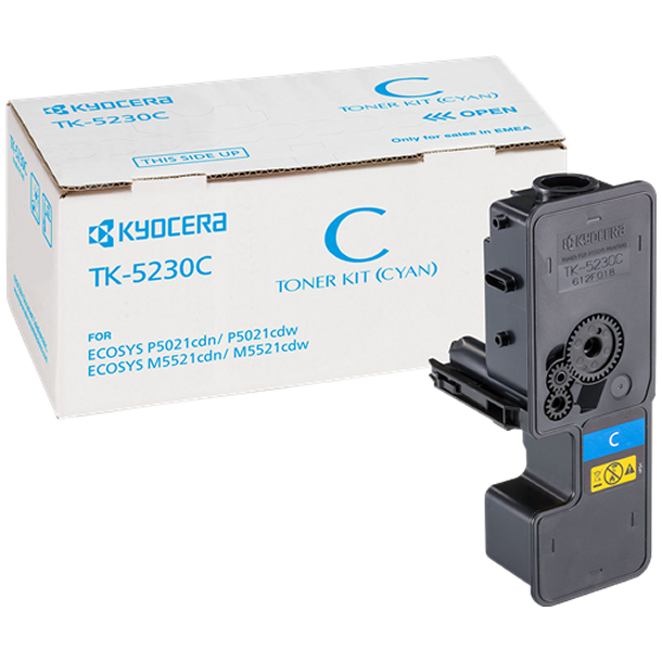 Kyocera TK-5230 C lasertoner - 1T02R9CNL0 Original - Cyan 2200 sider