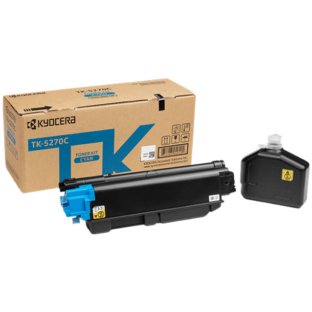 Kyocera TK-5270 C lasertoner - 1T02TVCNL0 Original - Cyan 6000 sider