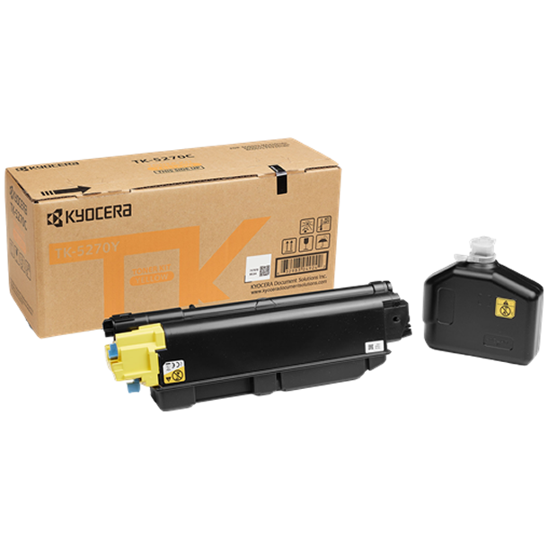 Kyocera TK-5270 Y lasertoner - 1T02TVANL0 Original - Gul 6000 sider