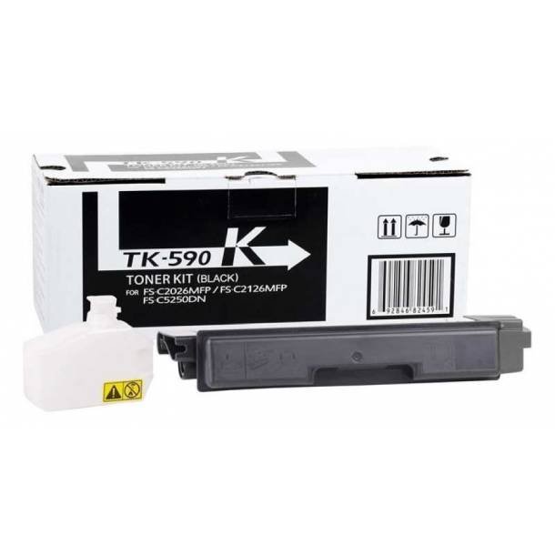 Kyocera TK-590 BK Original lasertoner (7000 sidor)