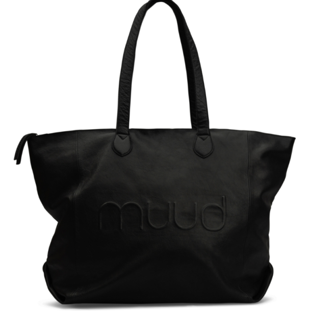 muud Laura weekendtaske, leather, black