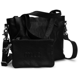 Muud Laura Mini V&auml;ska - L&auml;der, Svart