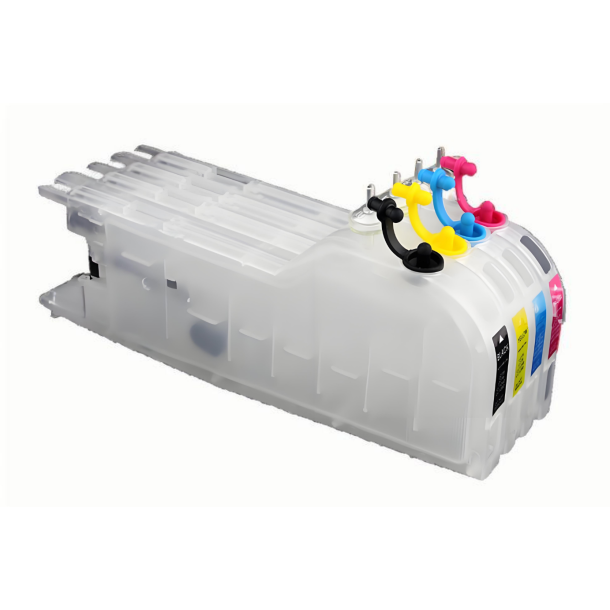 Pixojet refill patronst Brother LC11 / LC39 / LC 980 / LC 1100, 4-farvet (lang)