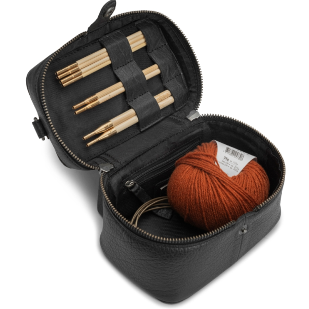 Muud Lexi Mini V&auml;ska/Toalettv&auml;ska - L&auml;der, Svart