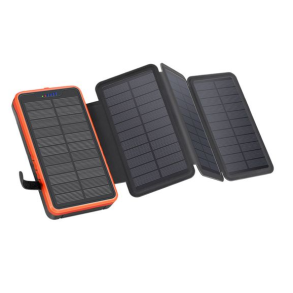 Lippa 10.000 mAh Foldbar 7W Solcelle Powerbank