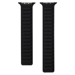 Lippa Apple Watch Magnetisk Lderrem 42/44/45/49 - Sort