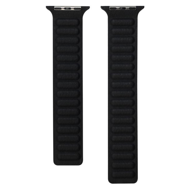 Lippa Apple Watch Magnetisk Lderrem 42/44/45/49 - Sort