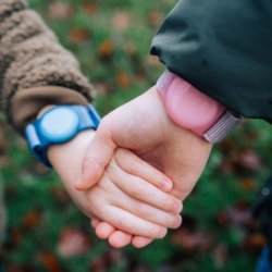 Lippa nylon handledsrem fr AirTag och Smart Finder, rosa